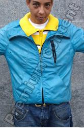 Upper Body Head Man Woman Casual Windbreaker Average Street photo references